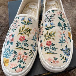 Keds Double Decker Floral Embroidered Slip-On Sneaker
